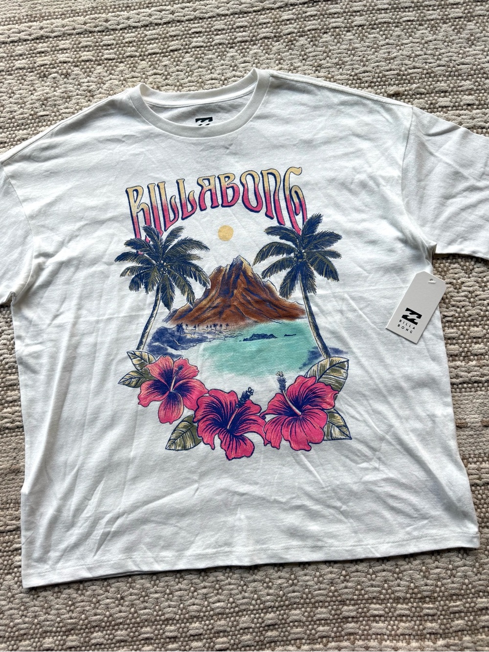 🔥🔥BILLABONG - UNRELEASED OVERSIZED COASTAL OASIS SHORT SLEEVE BOYFRIEND TEE🔥🔥